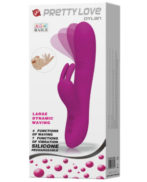 Pretty Love Dylan Bunny Ears Come Hither Rabbit 11 Functions – Fuchsia by Pretty Love product image