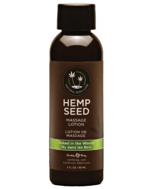 Earthly Body Hemp Seed Massage Lotion – 2 oz Naked in the Woods by Earthly Body product image