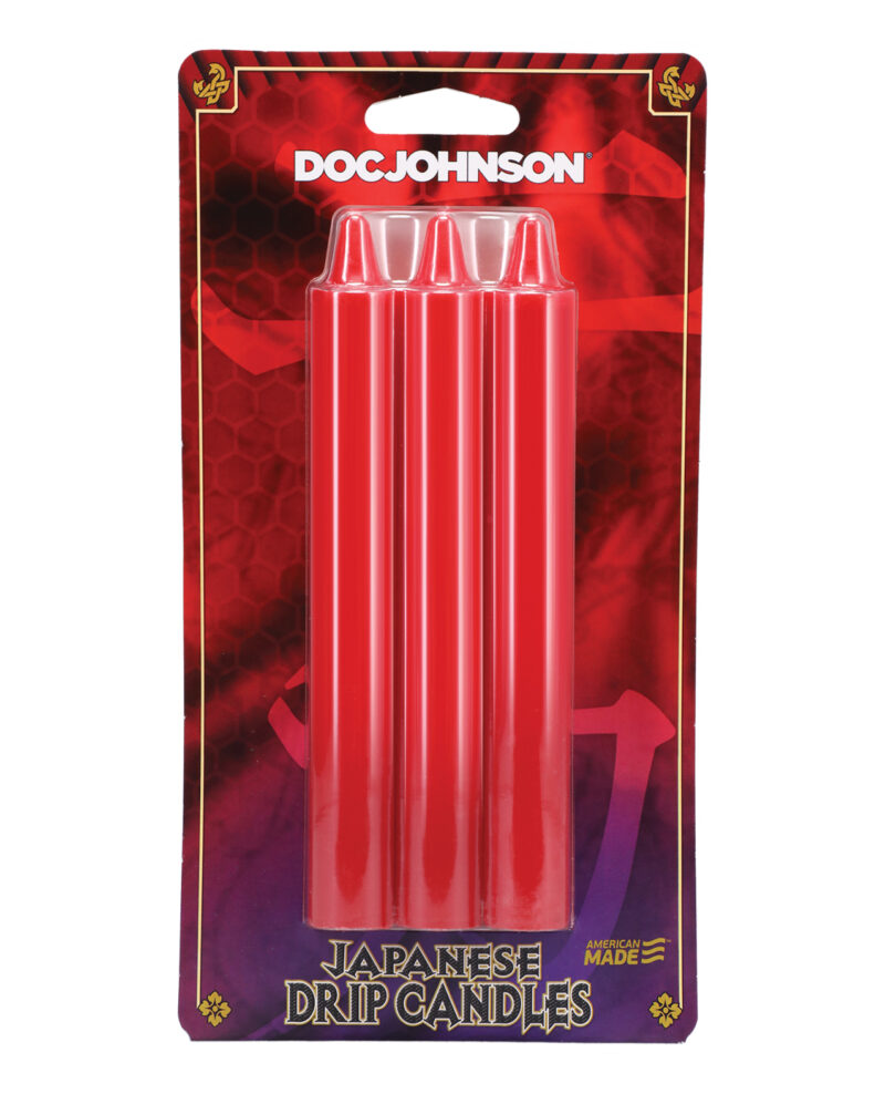 DJ2101-04 Japanese Drip Candles – Red by Doc Johnson product image