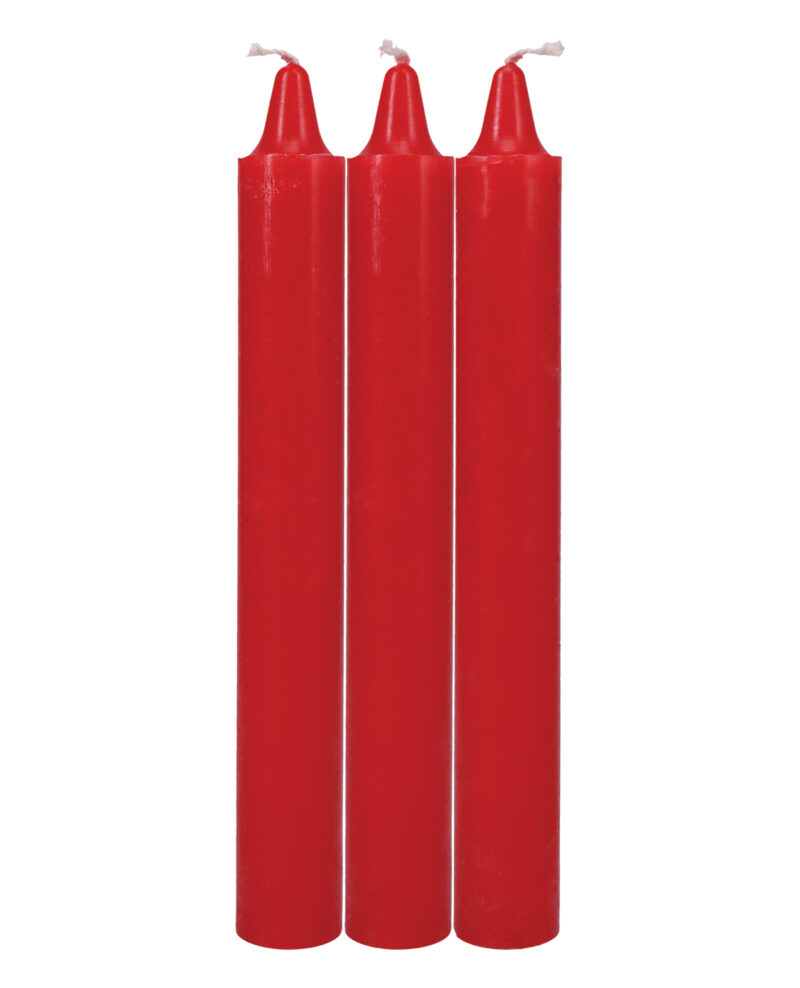 DJ2101-04a Japanese Drip Candles - Red