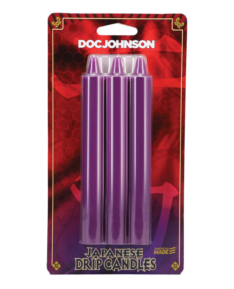 DJ2101-06 Japanese Drip Candles – Black by Doc Johnson product image
