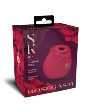 Secret Kisses Rosegasm Air Rose Bud Suction Clitoral Vibe – Red by Secret Kisses product image