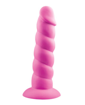 Rock Candy Suga Daddy 7″ Silicone Dildo – Pink by Rock Candy product image