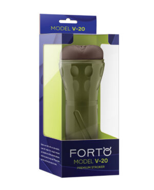 Forto Model V-20 Hard-Side Vagina Masturbator – Brown by Forto product image