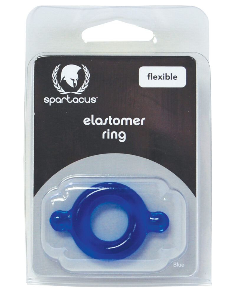 Spartacus Elastomer Cock Ring – Blue by Spartacus product image