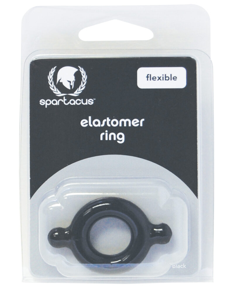 Spartacus Elastomer Cock Ring – Black by Spartacus product image