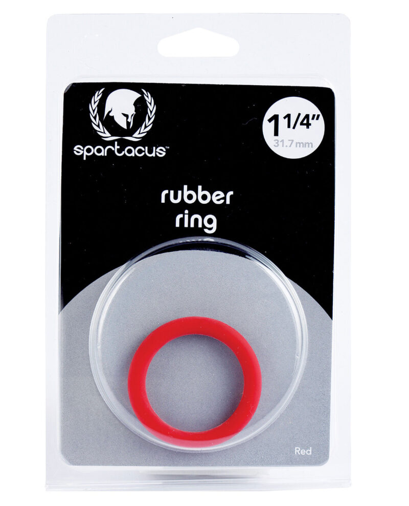 Spartacus 1.25″ Rubber Cock Ring – Red by Spartacus product image