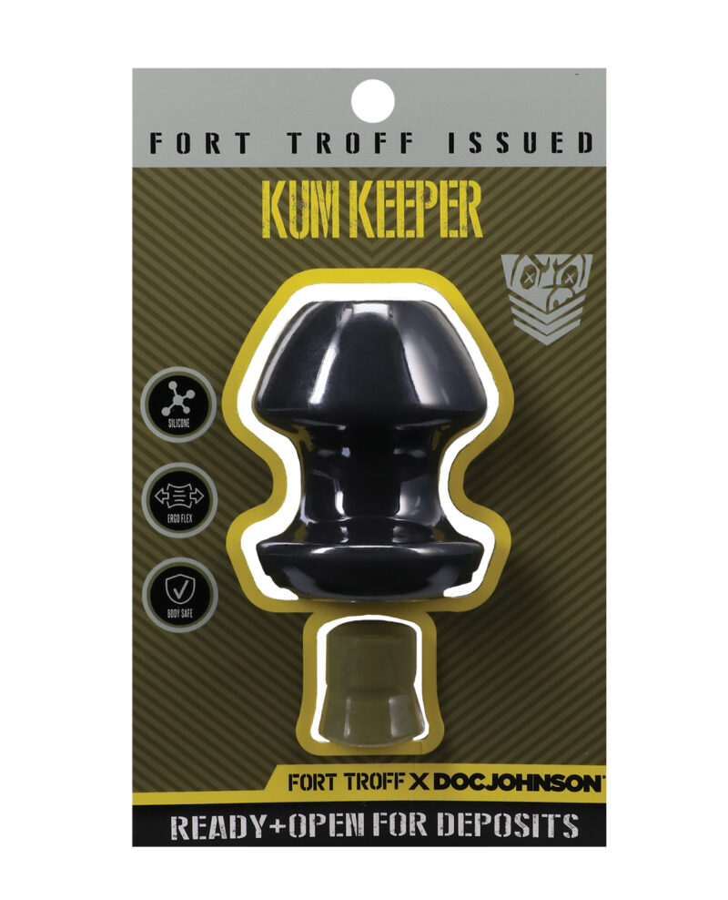 Fort Troff Kum Keeper Anal Plug - Medium, Black