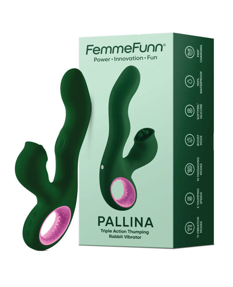 Femme Funn Pallina Triple Action Rabbit - Green