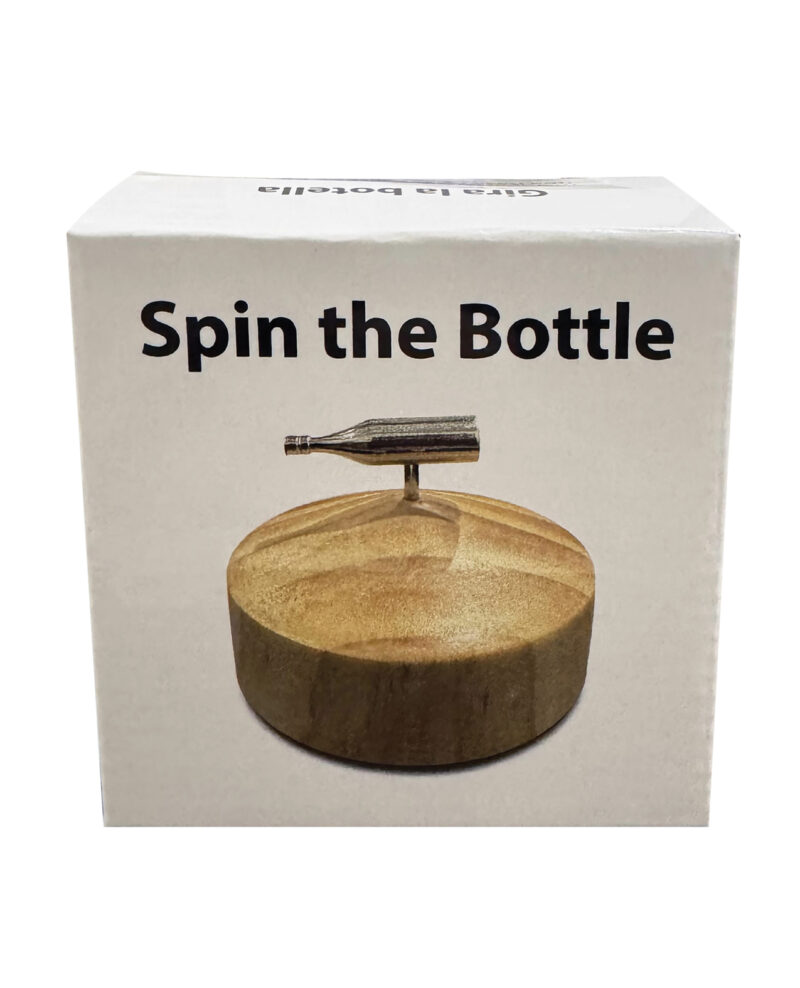 Spin The Bottle - Silver/Wood