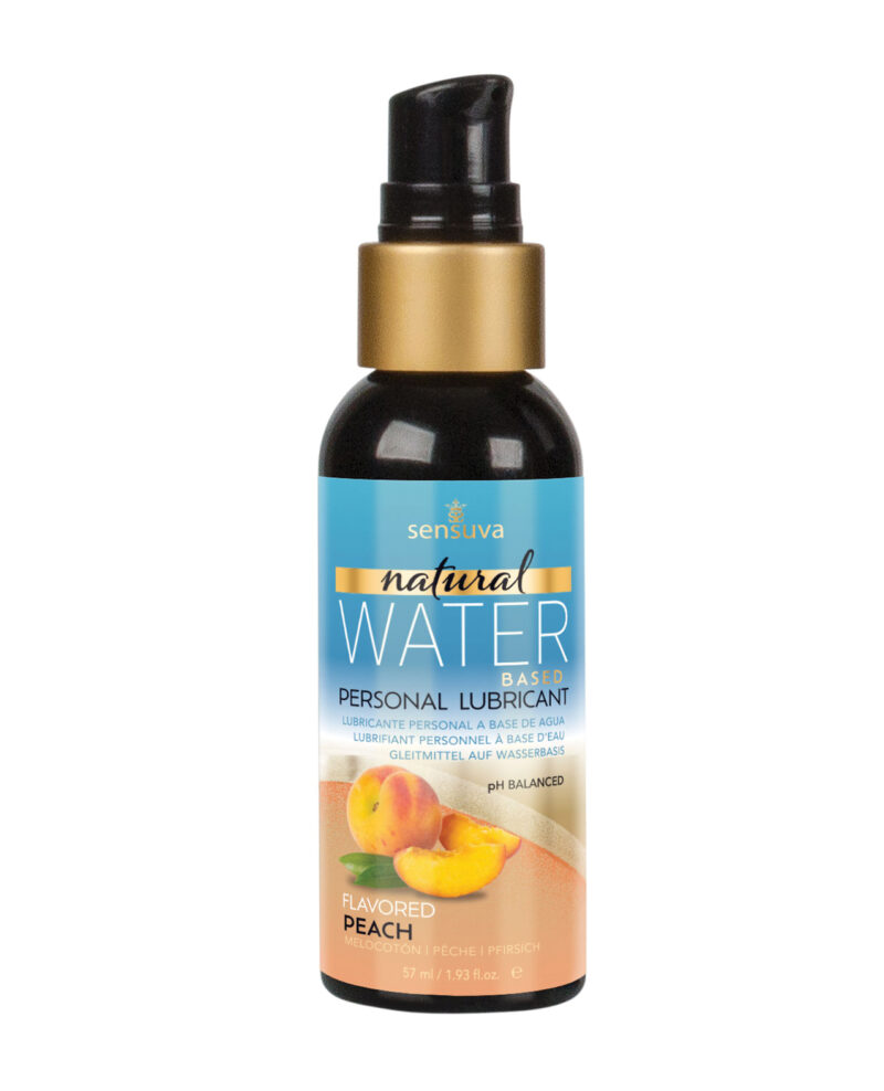 Sensuva Natural Water Based Personal Lubricant - 2 oz Peach