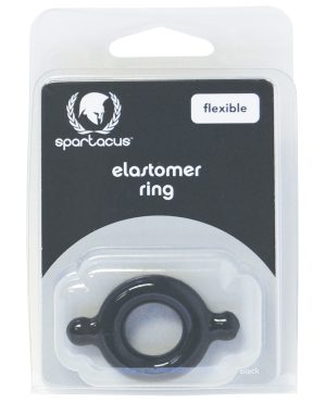 Spartacus Elastomer Cock Ring – Black by Spartacus product image