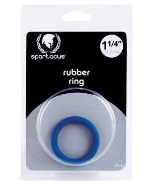 Spartacus 1.25″ Rubber Cock Ring – Blue by Spartacus product image