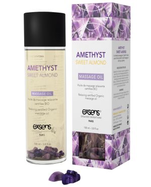 EXSENS of Paris Organic Massage Oil w/Stones – Amethyst Sweet Almond by Exsens product image