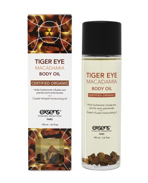EXSENS Organic Body Oil w/Stones – Tiger Eye Macadamia 100 ml by Exsens product image