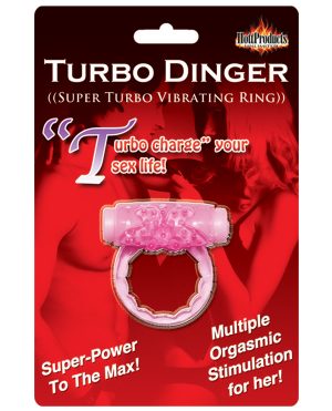 Humm Dinger Turbo Vibrating Cockring – Magenta by Humm Dinger product image