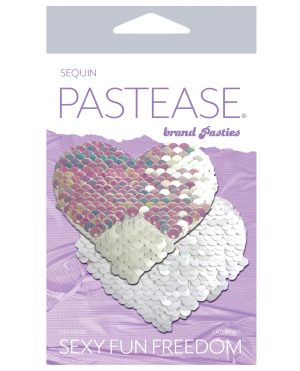Pastease Color Changing Flip Sequins Heart – Pearl/White O/S by Pastease product image