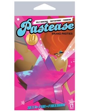 Pastease Hologram Star – Pink O/S by Pastease product image