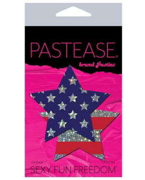 Pastease Glitter Patriotic Star – Red/Blue O/S by Pastease product image