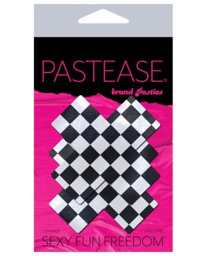 Pastease Checker Cross – Black/White O/S by Pastease product image