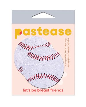 Pastease Premium Baseball Sparkly – White O/S by Pastease product image