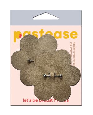 Pastease Pierced Flower Breast Petal w/Barbell Piercing – Nude O/S by Pastease product image