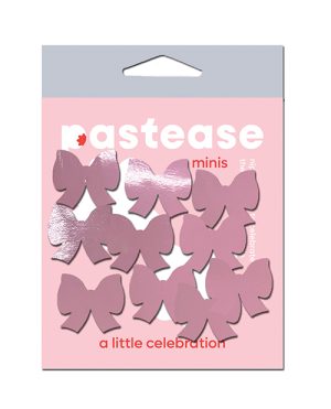 Pastease Mini Faux Leather Bows – Baby Pink Pack of 8 by Pastease product image