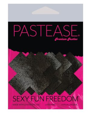 Pastease Premium Petites Liquid Cross – Black O/S Pack of 2 Pair by Pastease product image