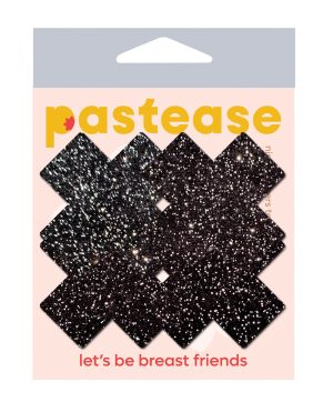 Pastease Premium Petites Sparkle Plus X – Black O/S Pack of 2 Pair by Pastease product image