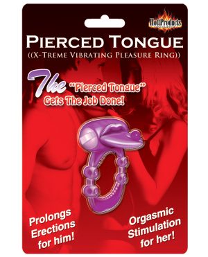 Pierced Tongue X-treme Vibrating Pleasure Ring – Purple by X-Treme Vibe product image