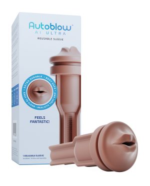 Autoblow AI Ultra Mouth Sleeve – Brown by Autoblow product image