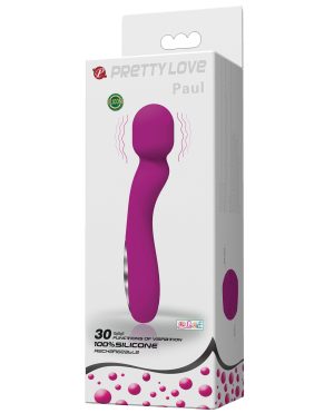 Pretty Love Paul USB Rechargeable Wand – Fuchsia by Pretty Love product image