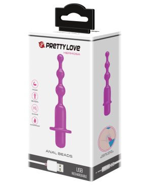Pretty Love Hermosa Anal Beads Vibrator – 12 Functions Fuchsia by Pretty Love product image