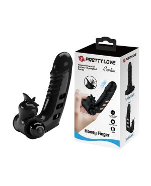 Pretty Love Corbin Honey Finger Vibrator – Black by Pretty Love product image
