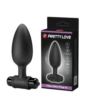 Pretty Love Vibrating Butt Plug II – Black by Pretty Love product image