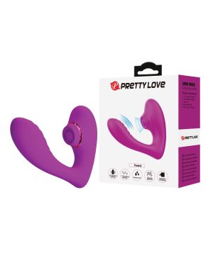 Pretty Love Nauty Thumping & Vibrating Insertable Vibrator – Fuchsia by Pretty Love product image