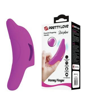 Pretty Love Delphini Dolphin Honey Finger Vibe – Fuchsia by Pretty Love product image
