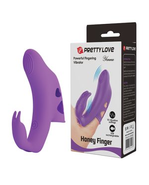 Pretty Love Yenna Dual Finger Vibe – Purple by Pretty Love product image