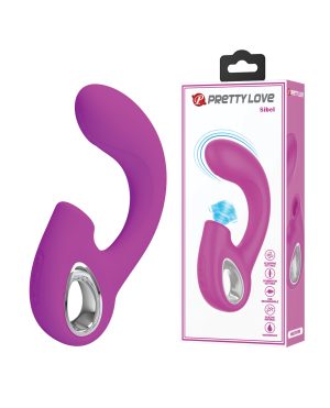 Pretty Love Sibel Tapping Rabbit G Vibrator – Fuchsia by Pretty Love product image