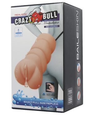 Crazy Bull No Lube Vagina Masturbator Sleeve – Ivory by Crazy Bull product image