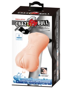 Crazy Bull No Lube Vagina Masturbator Sleeve – Ivory by Crazy Bull product image