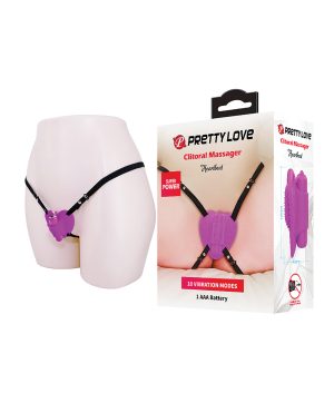 Pretty Love Heartbeat Strap On Clitoral Massager – Fuchsia by Pretty Love product image