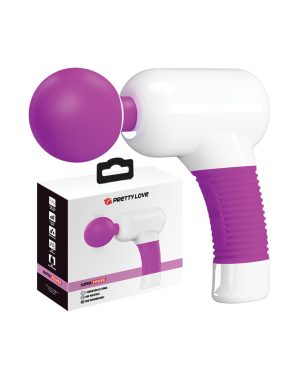 Pretty Love Super Power Fun Gun Massager – White/Fuchsia by Pretty Love product image