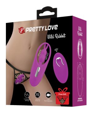 Pretty Love Wild Rabbit Panty Vibe w/Free Panty – Fuchsia by Pretty Love product image