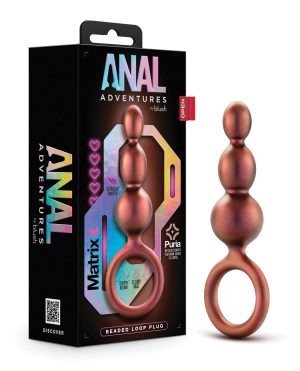 Blush Anal Adventures Matrix Beaded Loop Plug – Copper by Anal Adventures product image
