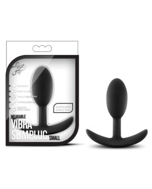 Blush Luxe Wearable Vibra Slim Plug Small – Black by Luxe product image