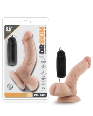 Blush Dr. Skin Dr. Ken 6.5″ Cock w/Suction Cup – Vanilla by Dr. Skin product image
