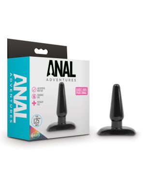Blush Anal Adventures Basic Anal Plug – Small Black by Anal Adventures product image