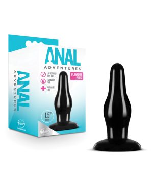 Blush Anal Adventures Pleasure Plug – Black by Anal Adventures product image