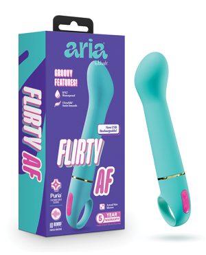 Aria – Flirty AF 2.0 – Rechargeable Vibe – Teal by Aria product image